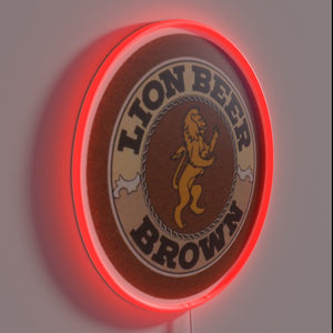 Vibrant RGB neon wall decoration coaster holder for beer lovers