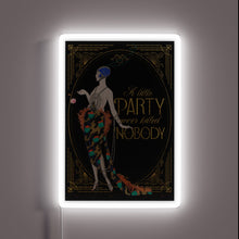 Charger l&#39;image dans la galerie, Vibrant Art Deco cocktail art print with neon accents.