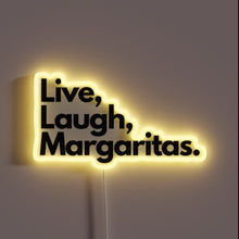 Charger l&#39;image dans la galerie, Vibrant Neon Sign with Color-Changing Margarita-Inspired Artwork and Humor