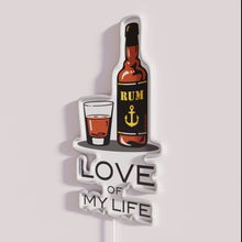 Charger l&#39;image dans la galerie, Personalized neon bar decor with vibrant &#39;Love Of My Life&#39; script
