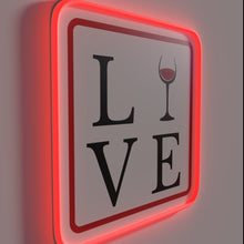 Charger l&#39;image dans la galerie, Romantic Wine Lover&#39;s Dream Neon Sign in Vibrant RGB Lighting