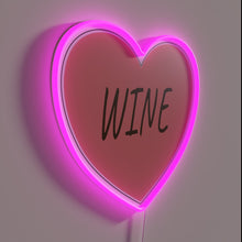 Charger l&#39;image dans la galerie, Brighten up your space with colorful love wine neon ambiance.
