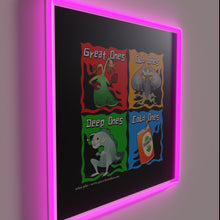 Charger l&#39;image dans la galerie, Grotesque Otherworldly Creatures Glow with Elusive Mythical Magic in Darkness