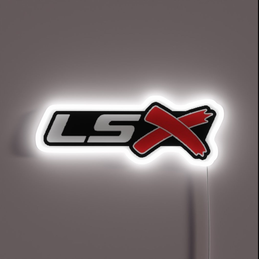 Brighten up your space with this vibrant LSX logo light