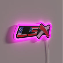 Charger l&#39;image dans la galerie, LSX Murica USA Neon Sign with Color-Changing RGB Lighting
