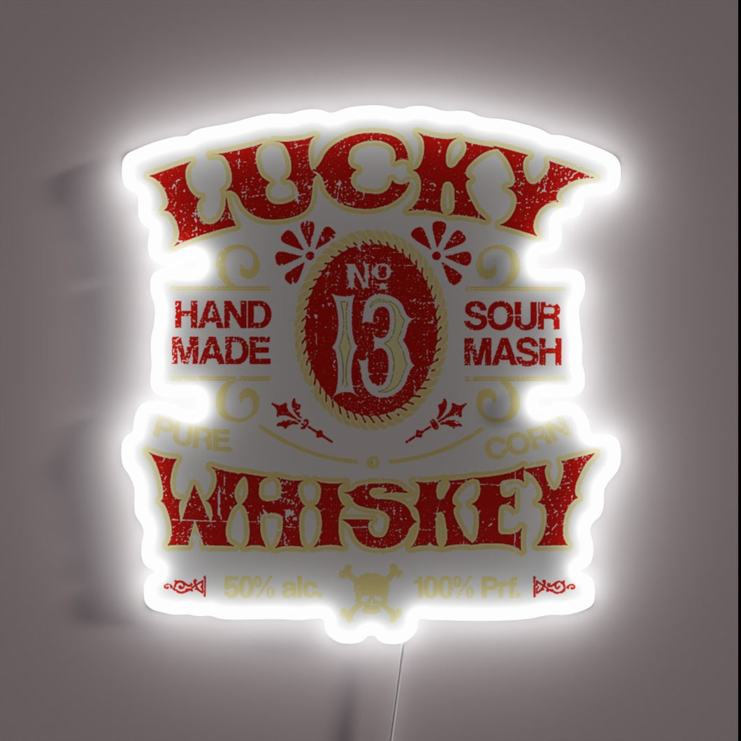 Eye-catching Distressed Neon Sign with RGB Lighting for Whiskey Enthusiasts