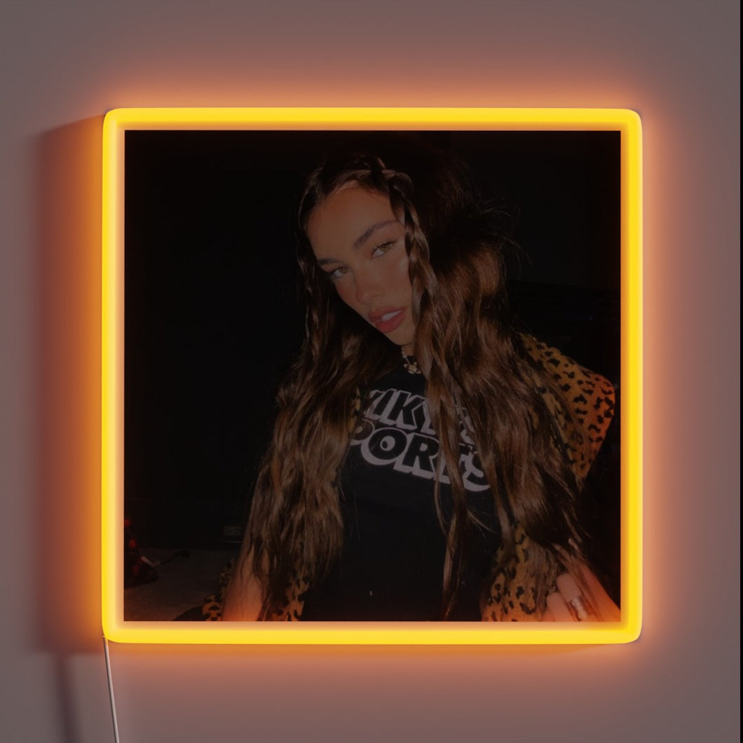 Madison Beer Neon Sign with Vibrant RGB Color Changing Lighting