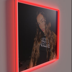 Add a pop of color with Madison Beer's neon art.