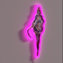 Charger l&#39;image dans la galerie, Eye-catching Neon Sign Featuring Maid and Robot Invasion Scene