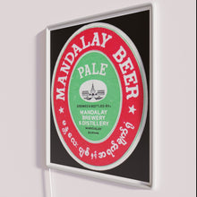 Charger l&#39;image dans la galerie, RGB Neon Beer Sign with Mandala Design and Colorful Accents