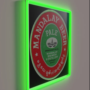 Brighten your space with vibrant Mandalay Beer RGB neon glow