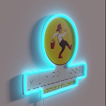Charger l&#39;image dans la galerie, RGB Neon Sign with Colorful Beer Font Maneblusser Mechel&#39;s Logo
