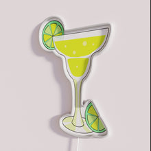 Charger l&#39;image dans la galerie, Vibrant Margarita cocktail bar decor neon sign with RGB lighting