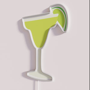 Vibrant Margarita Cocktail Neon Sign with Color Changing RGB Technology