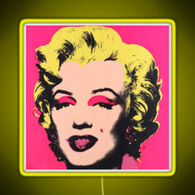 Charger l&#39;image dans la galerie, Marilyn RGB neon sign yellow