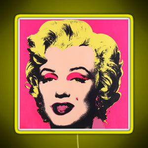 Marilyn RGB neon sign yellow