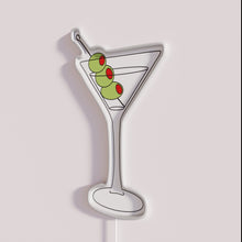 Charger l&#39;image dans la galerie, Eye-catching neon martini glass vodka RGB illuminated bar decoration sign