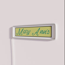 Charger l&#39;image dans la galerie, Neon bar decor with vibrant color changing Mary Ann&#39;s sign