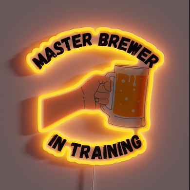 Lighted Warning: Brewing Connoisseur in Progress, Coffee Not Included Nearby
