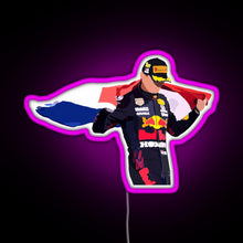 Charger l&#39;image dans la galerie, Max Verstappen Dutch Flag RGB neon sign  pink