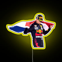 Charger l&#39;image dans la galerie, Max Verstappen Dutch Flag RGB neon sign yellow