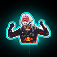 Charger l&#39;image dans la galerie, Max Verstappen RGB neon sign lightblue 