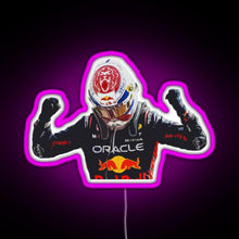 Charger l&#39;image dans la galerie, Max Verstappen RGB neon sign  pink