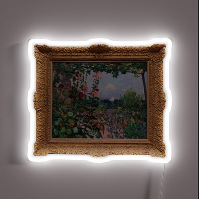 Vibrant Maxime Maufra-inspired RGB neon art decorative wall lighting installation