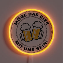 Charger l&#39;image dans la galerie, Galactic Cheers Neon Sign: May the Beer Be with Us