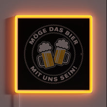 Charger l&#39;image dans la galerie, Galactic Cheers: A Neon Sign for Beer Enthusiasts Everywhere Tonight