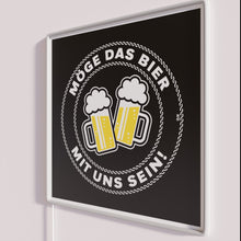 Charger l&#39;image dans la galerie, Vibrant &#39;May the Beer Be with Us&#39; Neon Bar Sign Decor