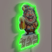 Charger l&#39;image dans la galerie, May the froth be with you colorful glow sign.