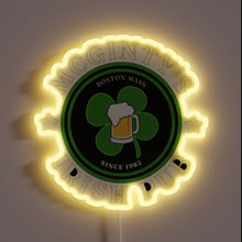 Charger l&#39;image dans la galerie, Vibrant Irish-themed bar decor with colorful McGinty&#39;s logo accents