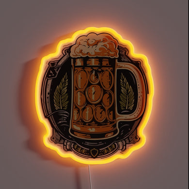 Eye-catching RGB LED neon sign measures your beer perfection