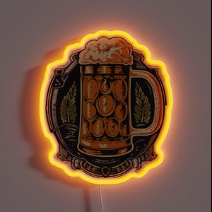 Eye-catching RGB LED neon sign measures your beer perfection