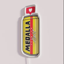 Charger l&#39;image dans la galerie, Glowing Neon Sign in Red Green Blue Colors Medalla Light