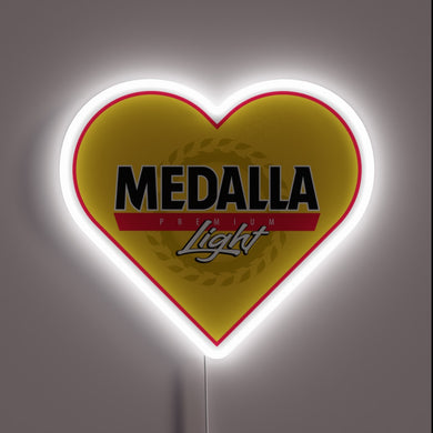 Glowing love and happiness illuminated with vibrant Medalla Light colors
