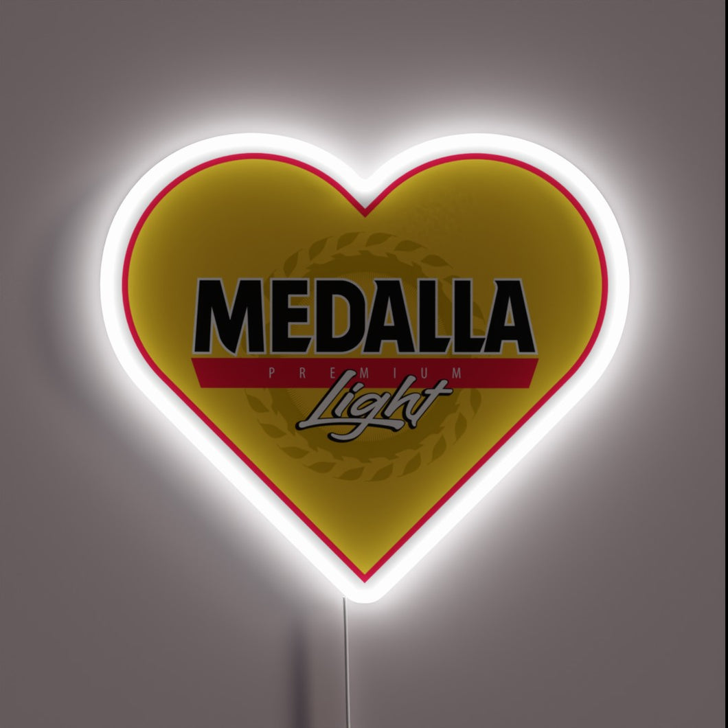 Glowing love and happiness illuminated with vibrant Medalla Light colors
