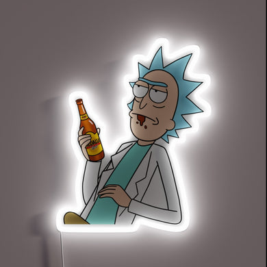 Rick and Morty's Wubba Lubba Dub Dub Neon Sign Illumination