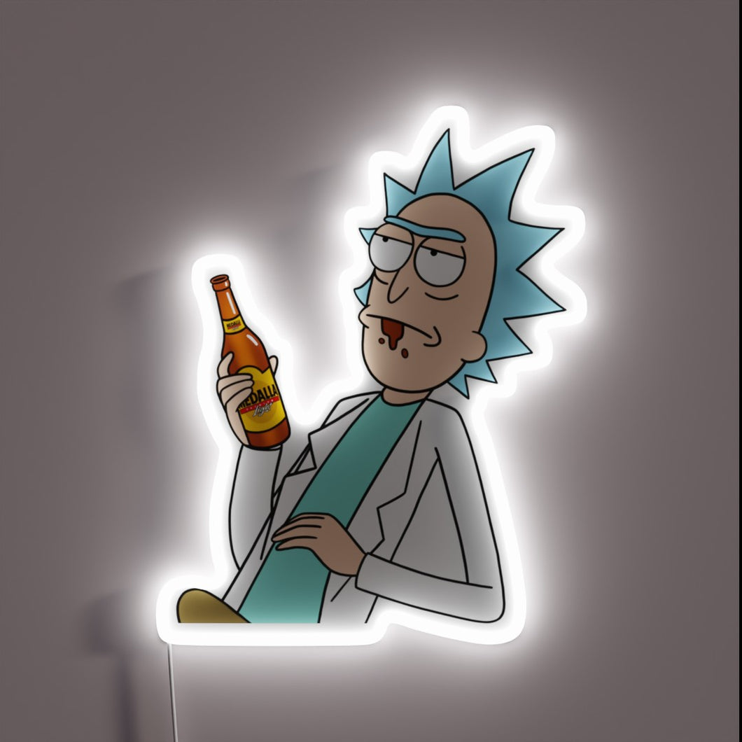 Rick and Morty's Wubba Lubba Dub Dub Neon Sign Illumination