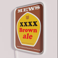 Charger l&#39;image dans la galerie, Glowing Beer Bar Decor with Vibrant Mew Langton&#39;s Brown Ale Sign