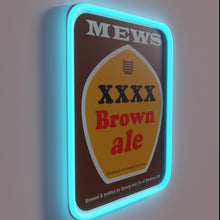Charger l&#39;image dans la galerie, RGB Neon Sign: &#39;Mew Langton&#39;s Brown Ale&#39; Bar Sign Illumination
