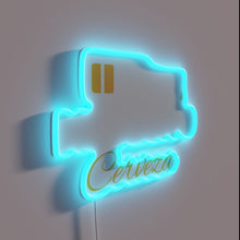 Charger l&#39;image dans la galerie, Vibrant &#39;Mexican Beer Necesito Cerveza&#39; funny bilingual neon bar decor.