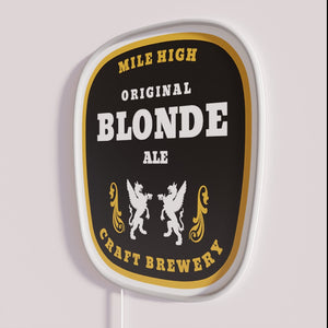 Neon Mile High Craft Brewery Denver Blonde Beer Sign Decoration