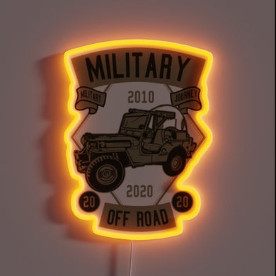 Intense military-grade LED signs for rugged off-road trail adventures.