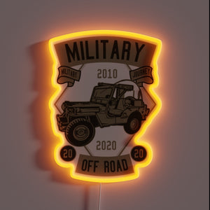 Intense military-grade LED signs for rugged off-road trail adventures.
