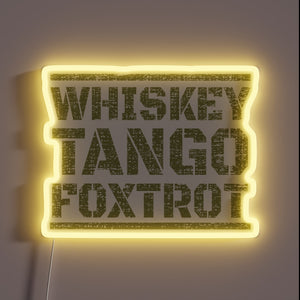 Neon Sign: Tactical Whiskey Enthusiast's RGB Display of Appreciation.