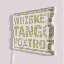 Charger l&#39;image dans la galerie, Neon Military Sign Whiskey Lover Gift RGB LED Wall Decoration