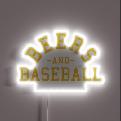 Vibrant Milwaukee Brewers themed RGB neon LED lighted wall decor