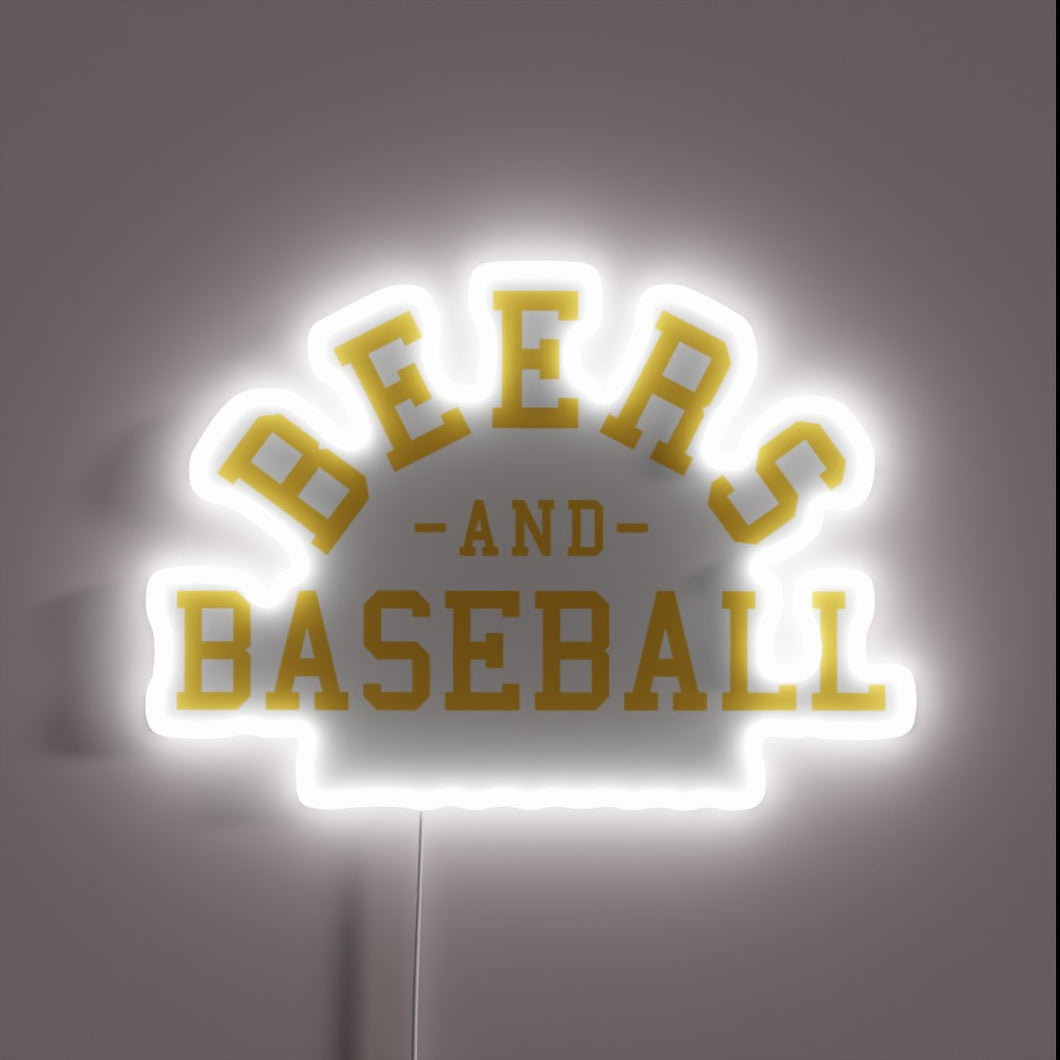 Vibrant Milwaukee Brewers themed RGB neon LED lighted wall decor